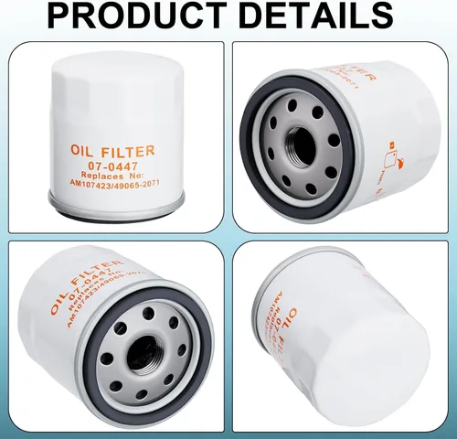 Miniatura 7 de 49065-0724 Filtro de aceite compatible con filtro de aceite Kawasaki 49065-2071 que reemplaza 49065-7010 49065-2057 49065-2087 49065-2086