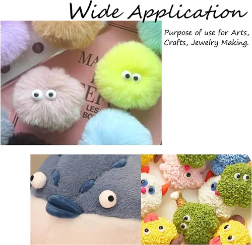 Miniatura 6 de PH PandaHall 240 juegos de ojos de seguridad, 6 tamaños, ojos de ganchillo, ojos amigurumi, ojos de animales de peluche, ojos artesanales