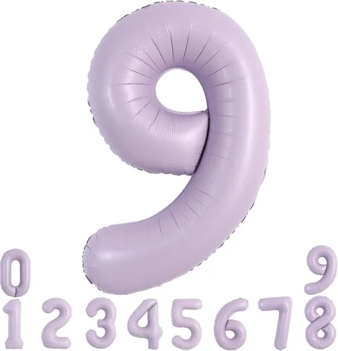 Miniatura 90 de TONIFUL 40 Inch Pastel Blue Number 8 Foil Balloons Large Mylar Foil Digital 8 Balloons for 8th Birthday, Gender Neutral Party, Baby Shower, Oro rosa