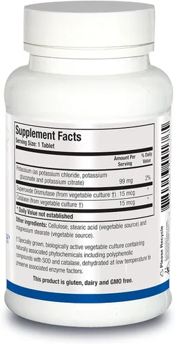 Miniatura 2 de Biotics Research K Zyme™ Potasio, 99 miligramos, apoya la función cardiovascular, equilibrio electrolítico, transmisión nerviosa, actividad