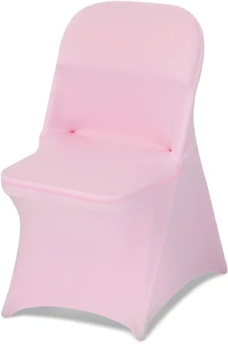 Miniatura 96 de VEVOR 150 fundas blancas para sillas de poliéster y elastano, fundas elásticas para bodas, fiestas, comedor, banquetes, sin pinzas, 150