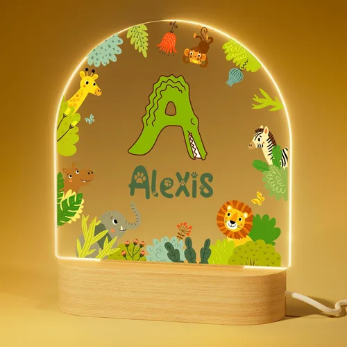 Miniatura 10 de Luz nocturna personalizada, luz nocturna acrílica Koala, regalos personalizados para niños, nombre personalizado, brillo ajustable, alimentación