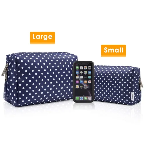 Miniatura 6 de Narwey Bolsa de Maquillaje Bonita de Viaje Organizadora de Cosméticos Bolsa de Aseo Bolsas de Maquillaje con Compartimentos para Mujeres y Niñas