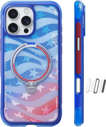 Miniatura 10 de TORRAS Ostand Q3 Air - Funda para iPhone 17 Pro Max con soporte magnético de 360°, compatible con MagSafe, probado contra caídas de grado militar