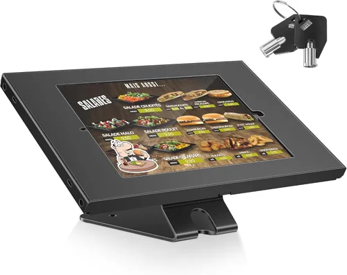 Miniatura 8 de AboveTEK Soporte antirrobo para tablet, soporte de seguridad y bloqueo para iPad, soporte de posición de montaje en encimera y pared, soporte