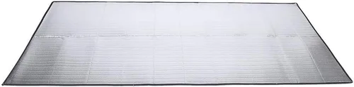 Miniatura 2 de FILFEEL Alfombrilla de colchón de EVA para dormir de papel de aluminio para acampar al aire libre, senderismo, viajes, picnic, plateado