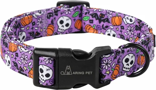 Miniatura 17 de Aring Pet Collar navideño para perro, lindo, ajustable, de algodón, para cachorros, perros pequeños, medianos y grandes, con copos de nieve, rojo Z