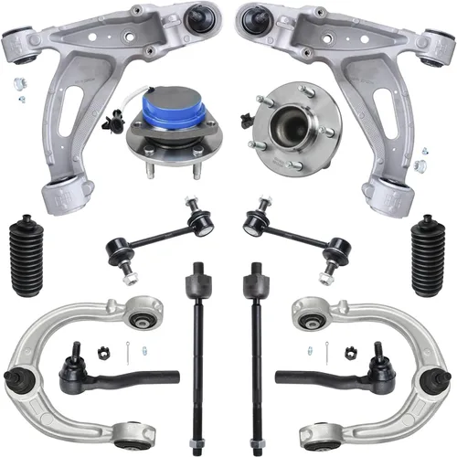 Miniatura 270 de Detroit Axle - Kit de nudillos de dirección delantera izquierda para Ford Edge Lincoln MKX 07-10, cojinete de rueda del lado del conductor, nudillo