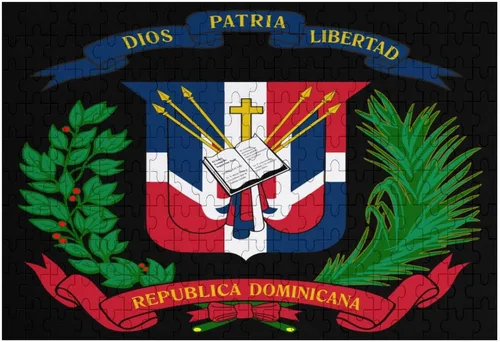 Miniatura 3 de Rompecabezas de madera con logotipo de la bandera de República Dominicana para adultos, 200 piezas en adelante con caja de almacenamiento, 200 piezas