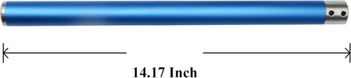 Miniatura 2 de Mango intercambiable de aleación de aluminio azul con apertura de 0.472 in para herramienta de torneado de madera de carburo DT, herramienta