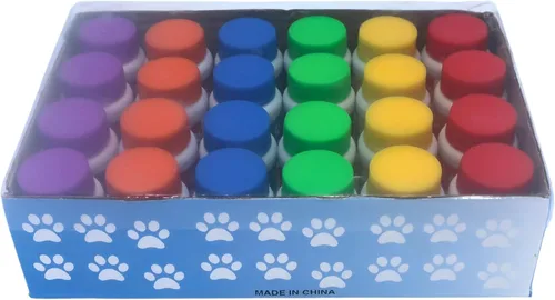 Miniatura 9 de Paquete de 24 botellas de burbujas con estampado de patas, mini burbujas de 1 onza líquida, recuerdos de fiesta de perro de patas, rellenos