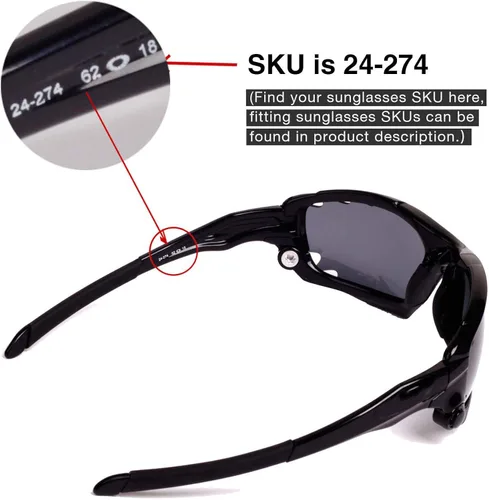 Miniatura 5 de Walleva - Lentes de repuesto con ventilación para gafas de sol Oakley Jawbone 21 opciones