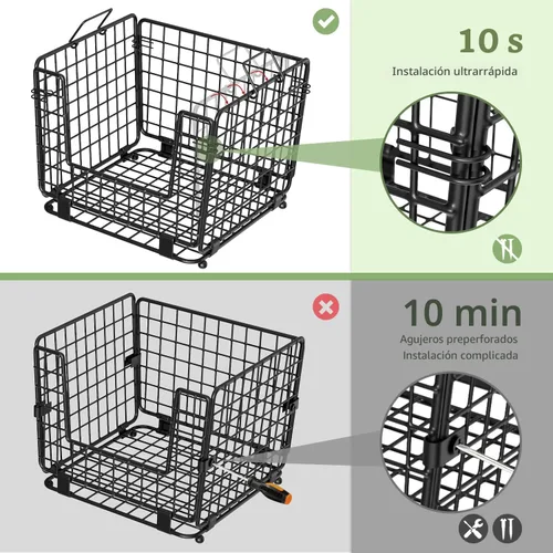Miniatura 4 de Cesta de almacenamiento de alambre para despensa de cocina: GGIU Organizadores apilables para encimera de cocina - Cesta organizadora de alambre