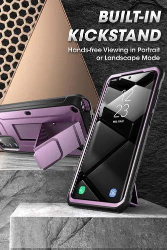 Miniatura 3 de SUPCASE Unicorn Beetle Pro Series - Funda para Samsung Galaxy Note 20 Ultra (versión 2020), funda resistente de cuerpo completo y soporte sin Púrpura