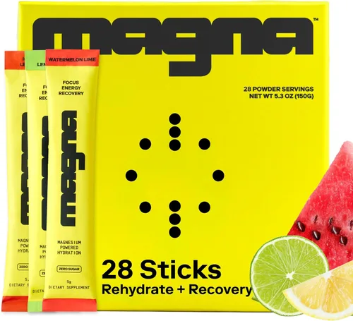 Miniatura 11 de MAGNA Mezcla de bebida en polvo de electrolitos para hidratación, energía y apoyo de concentración con treonato L de magnesio, sodio, potasio