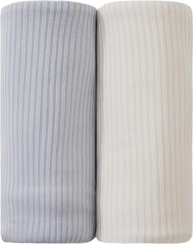 Miniatura 11 de lasoftan Manta de Punto para Envolver, Manta Receptora Ultra Suave y Elástica, Envolvente para Bebé Varón Recién Nacido, 40 x 30 pulgadas, 2 Piezas