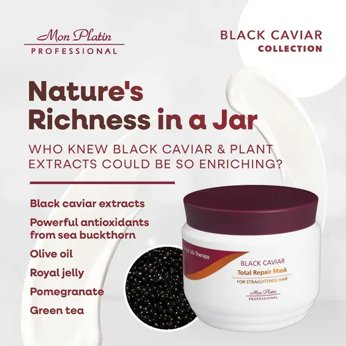 Miniatura 6 de Mon Platin Professional Caviar - Mascarilla capilar (para cabello alisado, 16.97 Fl Oz)