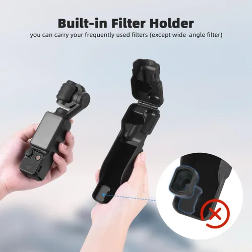 Miniatura 4 de BRDRC Pocket 3 Funda protectora para Xtra Muse Gimbal Lens Cap Protector de pantalla para DJI Osmo Pocket 3 Creator Combo/Xtra Muse Accesorios (rosa)
