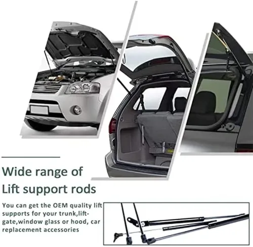 Miniatura 4 de Amortiguadores de gas para maletero trasero de automóvil para Nissan X-Trail T30 2001-2006, color negro, soporte de elevación de suspensión, fuerza