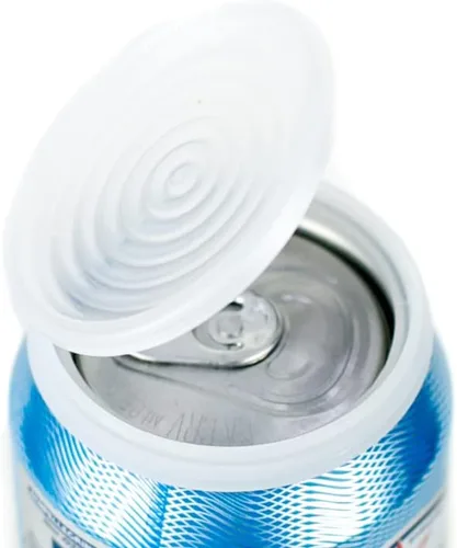 Smarter-Seal, Paquete de 2, reutilizables, sin BPA, tapas para latas de estallidos o bebidas, tapas, protectores, para refrescos, seltzer, cerveza,