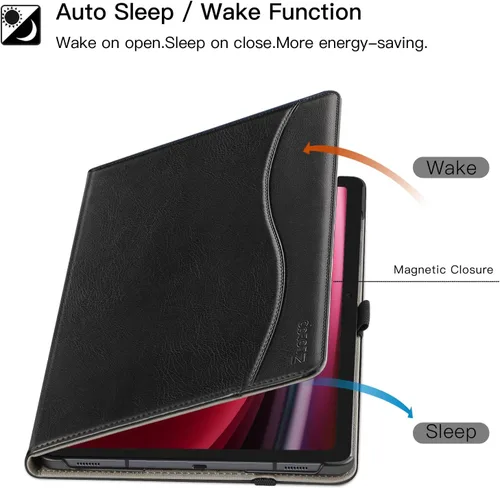 Miniatura 6 de ZtotopCases Funda para Samsung Galaxy Tab S10 Plus Case 2024/S9 Plus/S9 FE Plus 5G 12.4 pulgadas 2023, funda de piel sintética premium con correa