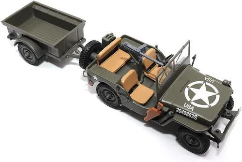 Miniatura 3 de Motor city classics - Camión utilitario a escala 1:43 de 1/4 toneladas con remolque - Militaria fundido a presión por Motor city classics