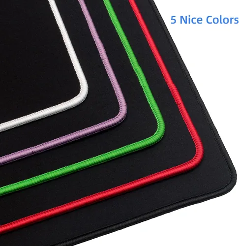 Miniatura 8 de Wolaile Alfombrilla de mouse grande para computadora de escritorio, borde cosido negro, 50 x 17 pulgadas