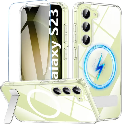 Miniatura 20 de Funda OWKEY Samsung Galaxy A13 5G, Funda Magnética para Teléfono con Soporte y Protector de Pantalla, Funda Protectora Antihuellas y a Prueba de A13