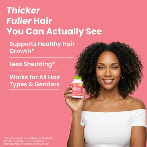 Miniatura 2 de Vitaminas para el crecimiento del cabello con biotina, probado, para cabello, piel y uñas, mujeres y hombres, aborda deficiencias de vitamina que