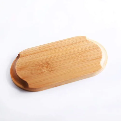 Miniatura 5 de Ochine Bandeja redonda de madera para servir, soporte para molino de pimienta y sal y descanso, se adapta a muchos molinos y cocteleras, soporte