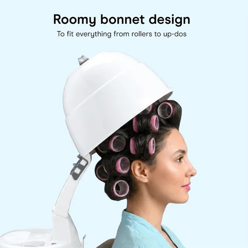Miniatura 6 de Secador de pelo Conair Pro Styler de casco, de color blanco Secado manos libres para cabello fino, medio, grueso, rizado y texturizado, blanco