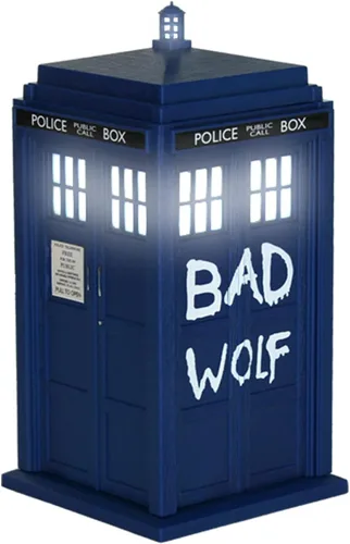 Miniatura 8 de FAMETEK Altavoz Bluetooth Doctor Who Tardis. Reproduce música, se ilumina, efectos de sonido detallados de Tardis Los mejores regalos de Doctor