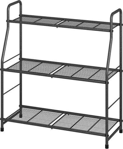 Miniatura 2 de Simple Trending Soporte para plantas al aire libre e interior, estante de metal impermeable de 3 niveles para sala de estar, balcón y jardín