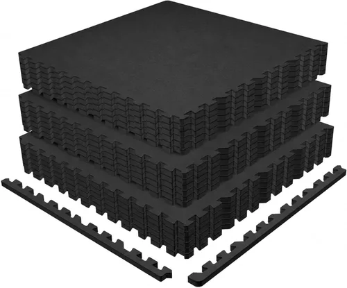 Miniatura 38 de AIRHOP Alfombrillas de Equipo de Ejercicio de 0.56 Pulgadas de Grosor, 48 Pies Cuadrados, 12 Baldosas Mejoradas de Goma Superior con Espuma EVA