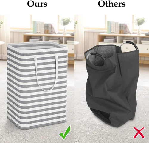 Miniatura 7 de StorageRight Laundry Basket Hamper Large Collapsible Laundry Hamper with Easy Carry Handles，Freestanding Clothes Hampers for Laundry, Bedroom, Dorm