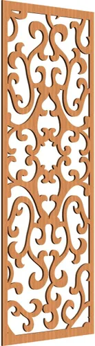 Miniatura 6 de Smithfield Paneles de pared decorativos de madera con calado, 13 3/8 pulgadas de ancho x 34 3/8 pulgadas de alto x 3/8 de alto, roble rojo rojo
