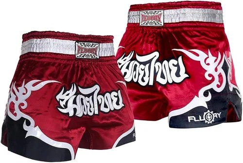 FLUORY Pantalones cortos de lucha Muay Thai, pantalones cortos de MMA, ropa de entrenamiento para lucha contra las artes marciales, ropa corta de