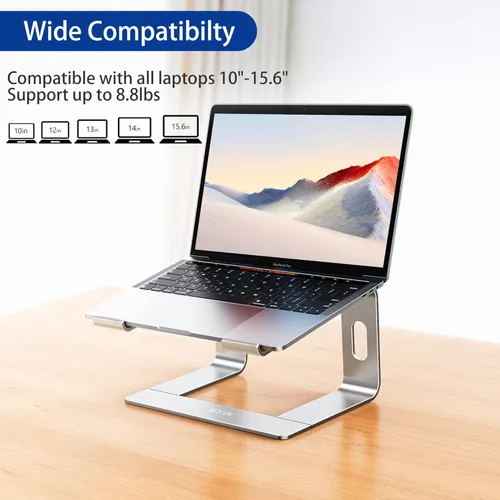Miniatura 3 de BESIGN LS03 - Soporte elevador de aluminio para laptop, ergonómico y desmontable, elevador para computadora, compatible con MacBook Air, Pro, Dell