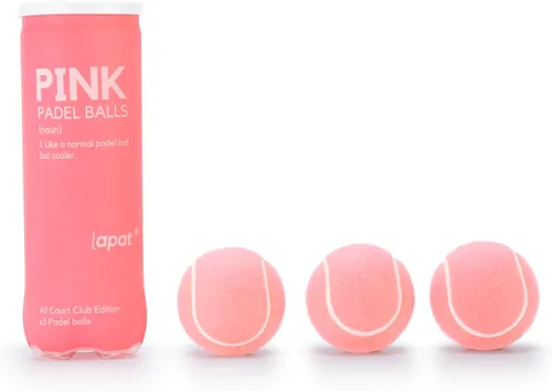 Miniatura 3 de LAPAT Pelotas de Padel - Lata individual con 3 Pelotas - Calidad Pro - Pádel Rosa claro