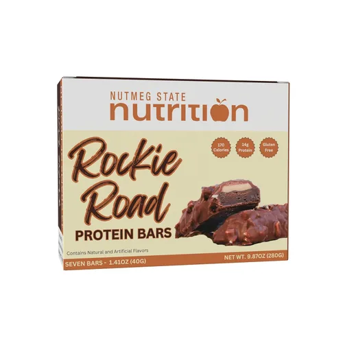 Miniatura 18 de Nutmeg State Nutrition - Barras altas en proteínas, sin gluten, bajas en calorías, ideales para dietas proteicas, 7 porciones por caja