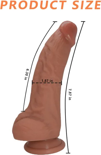 Miniatura 4 de Juguete sexual para mujeres, consolador de silicona realista de 7 pulgadas, material seguro para el cuerpo, fuerte ventosa, consolador anal ultra