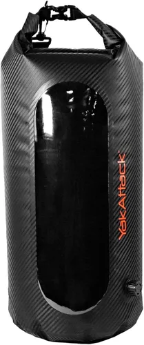 Miniatura 11 de YakAttack Bolsa de secado enrollable de 5L con válvula de aire, carbono negro, bolsa seca marina impermeable para kayak, canotaje y paddleboarding
