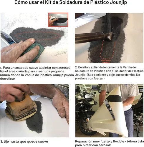 Miniatura 4 de JOUNJIP - Kit de soldadura de plástico estándar, con certificación UL, de 80 W, kit profesional de reparación de plástico para reparar parachoques