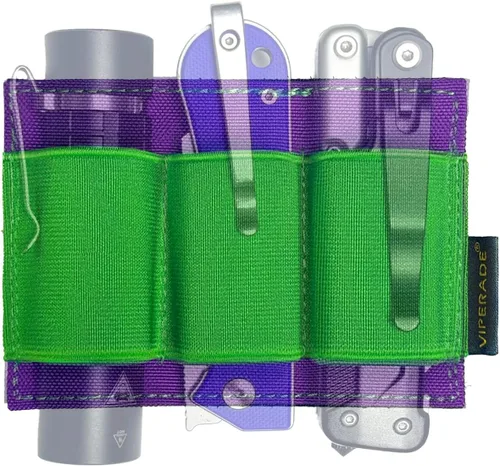 Miniatura 10 de VIPERADE PL6 Organizador modular EDC táctico, panel de bolsa de inserción elástica con soporte de gancho para accesorios, accesorio para mochila, 1