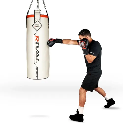Miniatura 2 de RIVAL Boxing Mark-I 50 lb Heavy Bag, 36" x 13", Pre-Filled with Recycled Shredded Material, Microfiber Outer Shell