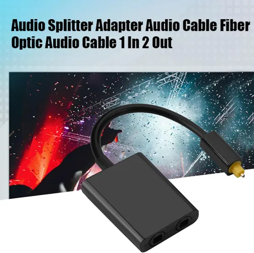 Miniatura 4 de Zerone Divisor de audio óptico Toslink digital, cable de fibra de 1x2, conectores de oro de 24 quilates, fibra sintética de baja fluctuación