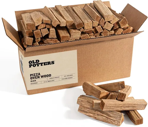 Leña para horno de pizza Old Potters secada al horno, aproximadamente 12 libras, troncos de madera para hornos de pizza, parrillas y ahumadores,
