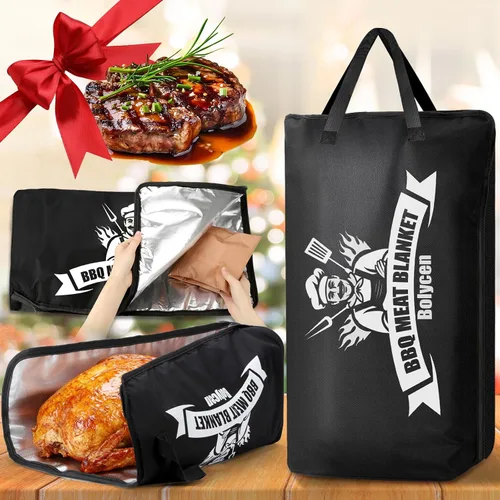 Manta de barbacoa mejorada para descansar carne, freidora de aire, cocina, campamento, hornear, fiesta, accesorios esenciales para ahumador, manta