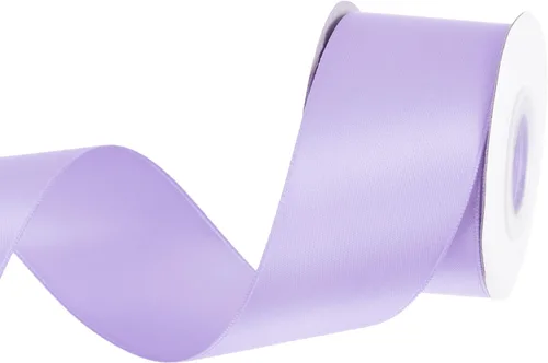 Miniatura 224 de MECCANIXITY Cinta de satén de 3/8 pulgadas de 50 yardas, de grogrén, de seda sólida, fina para ramo de boda, para regalo del día de San Valentín