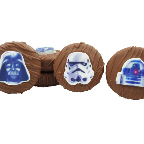 Miniatura 46 de Galletas de la marca Philadelphia Candies cubiertos por ambos lados de chocolate negro y con leche, y crema de cacahuete de la marca Nutter Butter